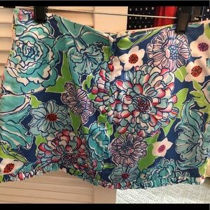 Lilly Pulitzer Blue Floral Skort
